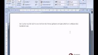 Microsoft Word Tutorial Deutsch Silbentrennung [upl. by Atlante]