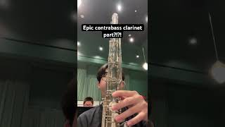 Epic contrabass clarinet part contrabassclarinet clarinet band bassclarinet clarinetist [upl. by Romina]