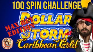 Dollar Storm MAX BET 100 Spin Challenge  Testing A Theory [upl. by Yekim67]