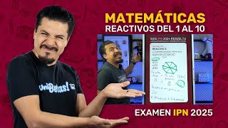 Examen Simulador IPN Matemáticas  Resolviendo los 10 Reactivos Más Comunes [upl. by Hedy924]