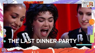 The Last Dinner Party React to their Rising Star BRIT Award  The BRIT Awards 2024 [upl. by Eenwat]