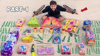 अजीबो गरीब पटाखे  Testing New Diwali Crackers  Diwali Stash 2023 [upl. by Laefar]