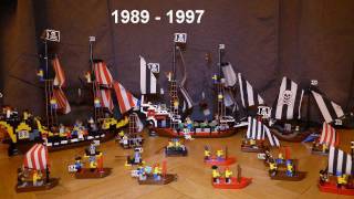 My big 2011 LEGO Pirate Fleet Collection Display [upl. by Aicinod]