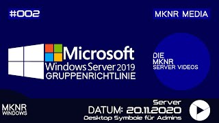 Desktop Symbole für Admins  GPO  Windows Server 2019 [upl. by Fessuoy]