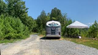 Moving our 1947 bus to it’s new parking spot [upl. by Nicki]