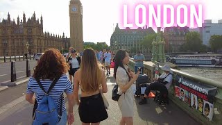 London Summer Walk ☀️ SOUTH BANK  Central London Walking Tour 🇬🇧 4K [upl. by Arlina]