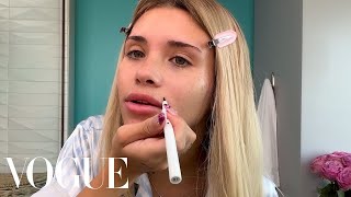 Model Amelia Grays 12Step Skin Care Routine and Double Blush Makeup Look  Beauty Secrets  Vogue [upl. by Eppilihp]