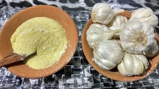 Garlic powder sundried homemade quick and easy recipe [upl. by Ainocal]