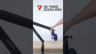 Thronma S8 Twins 麥克風桌邊架 BoomArm [upl. by Anohs576]