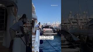 Conor McGregor Lamborghini Yacht monaco boat boatlife luxury yacht conormcgregor [upl. by Egroeg]