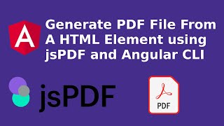 Generate pdf from HTML in div using Angular CLI 11 amp jsPDF 2021  jsPDF makePDF jsPDF [upl. by Aisayn278]