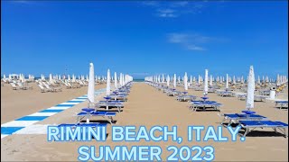 Rimini Beach ItalySummer 2023Day in the life [upl. by Ambrosane]