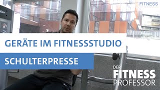 Geräte im Fitnesstudio  Schulterpresse [upl. by Magdau131]