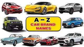 Alphabet Car Brand Name  A To Z Car Brand  ABCD Of Car  Car Name With Alphanetical Way car [upl. by Lockwood]