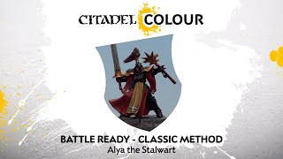 How to Paint Battle Ready Alya the Stalwart – Classic Method [upl. by Mordecai]