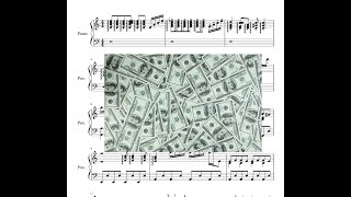 ABBA Money Money Money Piano Sheet Tutorial  АББА Моней Мани Мани ноты пианино [upl. by Mella]