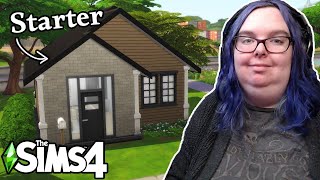 I Built a Starter House in The Sims 4 Using ONLY Base Game [upl. by Eixam]