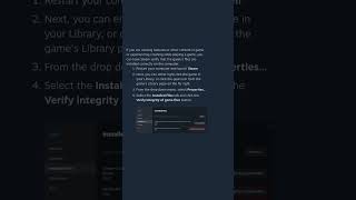 Steam  Verify Integrity of Game Files how to 😏 [upl. by Feinleib614]