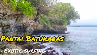 Keindahan Pantai Batukaras Pangandaran  Spot Surfing Favorit [upl. by Laeynad]