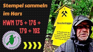 Stempel sammeln im Harz  Harzer Wandernadel 175 176 179 und 193 wandern [upl. by Aileve]