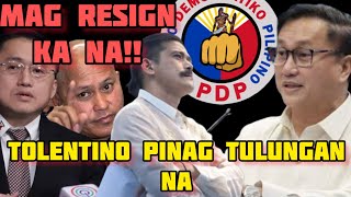 3 VS 1  ROBIN BONG GO BATO PINAG RERESIGN SI TOLENTINO [upl. by Hutt686]