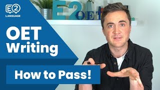 How to Pass OET Writing  E2 OET with Jay [upl. by Verile]