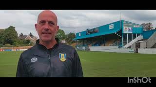 Mark Fretwell talks after the 10 win over Sheffield City [upl. by Narcissus]