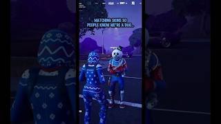 Matching skins with my duo CHRISTMAS EDITION fortnite duo christmas [upl. by Lirpa]