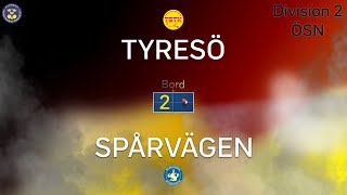 Omgång 2 Tyresö BTK B  Spårvägen BTK C Bord 2 [upl. by Ayaet]