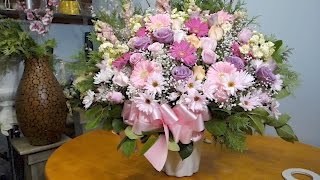 Wedding Ceremony Flower Arrangement DIY [upl. by Enilrahc367]