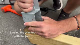 Product Demo How to Fit Metal Fixing Spikes to a Timber Structure [upl. by Jennie205]