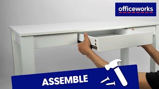 Amalfi 1 Drawer 1100mm Desk Assembly [upl. by Manup755]