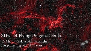 Flying Dragon Nebula captured in Halpha with my home observatory [upl. by Elspeth]