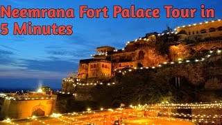 Neemrana Fort Palace Tour in 5 minutes [upl. by Tomasine252]