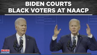 Joe Biden Woos Black Voters At NAACP Convention Says Gotta Remember In America Were Friends [upl. by Malkah785]