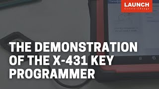 The demonstration of the X431 Key Programmer  LAUNCH [upl. by Eznyl]