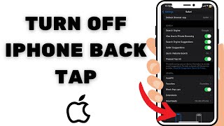 How to Turn Off iPhone Back Tap [upl. by Remle817]