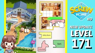 Screw Home Level 171 Solution Walkthrough New Version [upl. by Ecirtram]