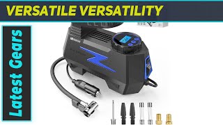 Tire Inflator Portable Air Compressor  The Ultimate Roadside Companion [upl. by Athelstan]