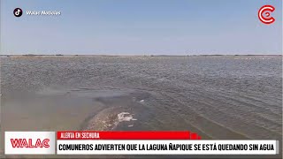 Comuneros advierten que la laguna Ñapique se está quedando sin agua en Sechura [upl. by Lleret]