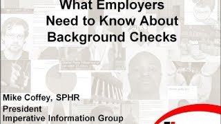 What Employers Need to Know about Background Checks [upl. by Norraf]