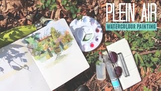 Plein Air AKA Outdoor Watercolour Sketch [upl. by Ihsoyim]