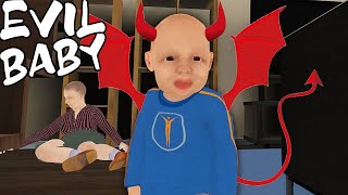 I BECAME EVIL BABY  Granny Simulator [upl. by Ruhtracm]