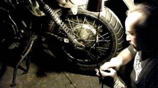 Armstrong MT500 refitting rear wheel after tyre change [upl. by Gokey]