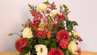 Easy Fall Flower Arrangement [upl. by Adnor]