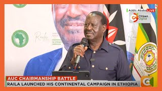 Raila Odinga highlights his vision for Africa ahead of AUC elections [upl. by Musihc]