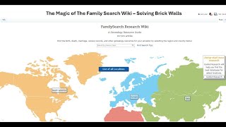 The Magic of the FamilySearch Research Wiki [upl. by Scever]