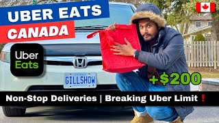 Uber Eats 12hrs Challenge 🇨🇦 [upl. by Lodi]