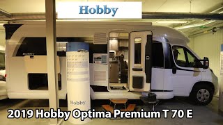 Hobby Optima Premium T 70 E 2019 Motorhome 744 m [upl. by Eekcaj340]