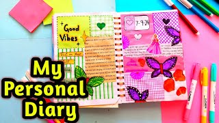 Journal Diary Ideas  My Personal Diary Tour [upl. by Llerej180]